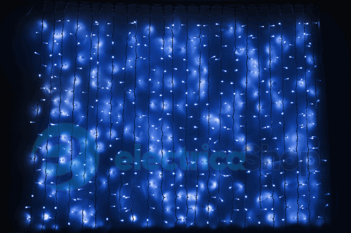 Гирлянда внешняя DELUX «CURTAIN» 456LED 2x1.5m синий/белый IP44