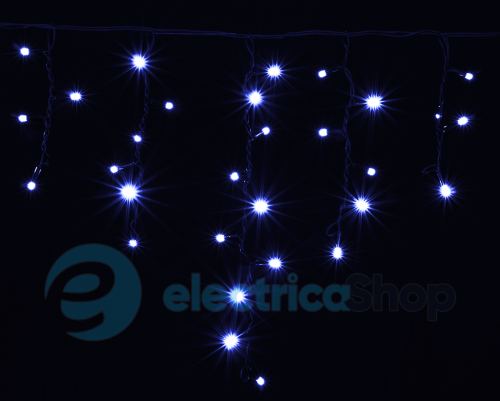 Гирлянда внешняя DELUX «ICICLE» 90LED 2x0.5m синий/черный IP44 EN