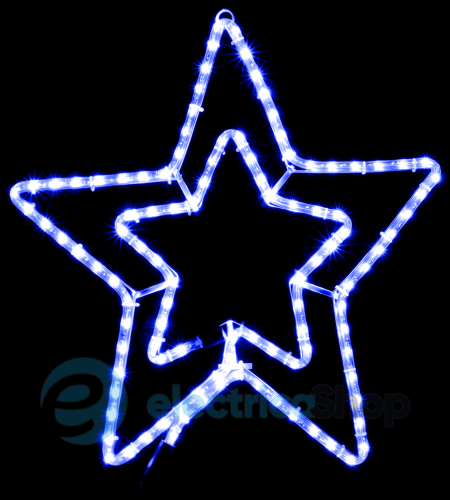 Гирлянда внешняя DELUX «MOTIF Star» 54см синий IP44 EN
