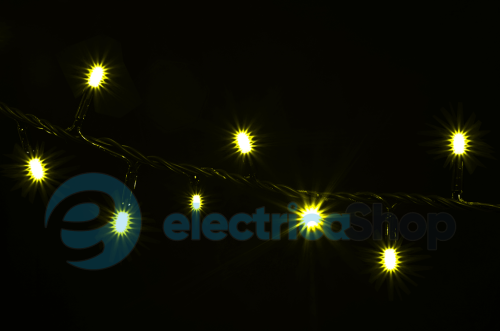 Гирлянда внешняя DELUX «STRING» 200LED 10m желтый/черный IP44