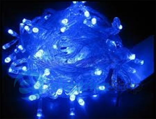 Гірлянда світлодіодна лінза 100 ламп (LED) (8м) (з контролером, білий провід)