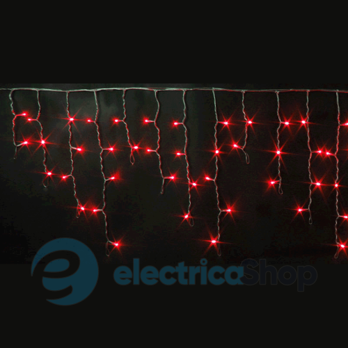 Гирлянда светодиодная уличная "Бахрома" 100ламп (LED) (3м) (чёрный провод)