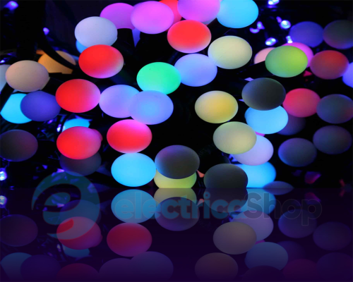 Гірлянда світлодіодна "Кульки" 40 ламп (LED) RGB, (вулична) (6 м)