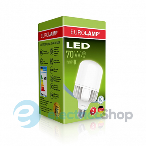 Светодиодная лампа Eurolamp высокомощная 70W E40 6500K (LED-HP-70406)