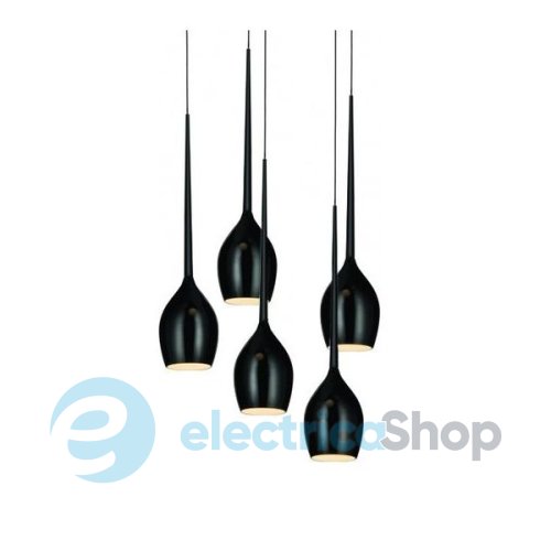 Підвісний світильник Azzardo MD1288A-5BL IZZA 5 pendant black (AZ0312)
