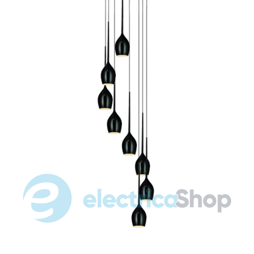 Підвісний світильник Azzardo MD1288A-8BL IZZA 8 pendant black (AZ0159)