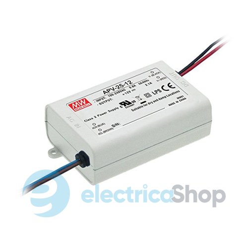Блок питания негерметичный 25Вт 12V/DC IP20 Mean Well (APV-25-12)