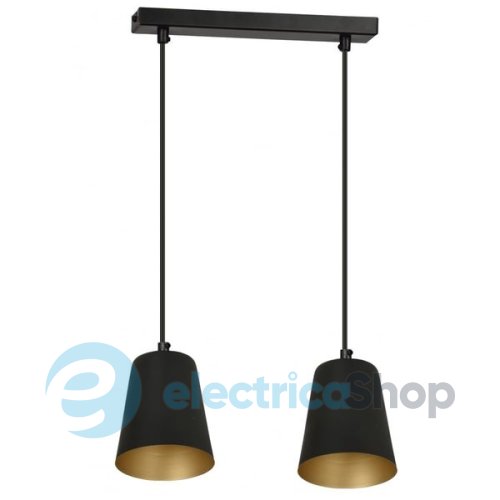 Люстра EMIBIG MILAGRO 2 BLACK / GOLD 415/2