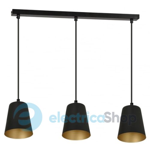 Люстра EMIBIG MILAGRO 3 BLACK / GOLD 415/3