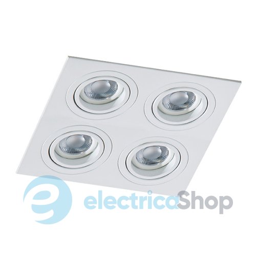 Точечный светильник Azzardo Caro 4 Square SN-6814S-WH (AZ2442)