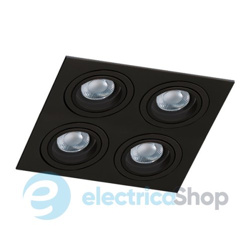 Точечный светильник Azzardo Caro 4 Square SN-6814S-BK (AZ2443)