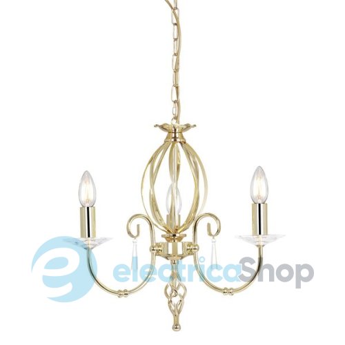 Люстра Elstead Aegean AG3 (POL BRASS)