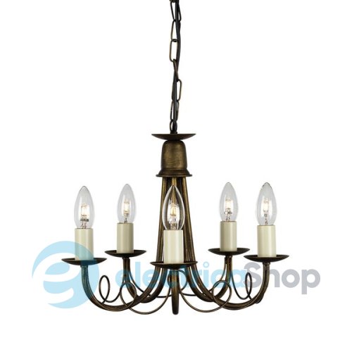 Люстра Elstead Minster MN5 BLK/GOLD