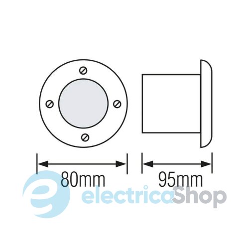 Вуличний тротуарний світильник Horoz AZUR-3 LED 079-029-0003-010