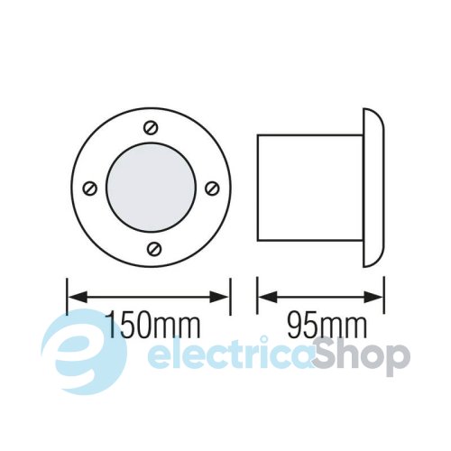 Вуличний тротуарний світильник Horoz AZUR-9 LED 079-029-0009-010