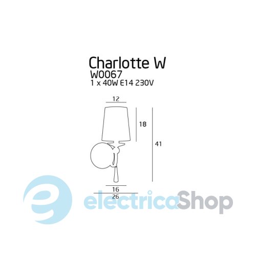 Бра MAXLIGHT CHARLOTTE (W0067)