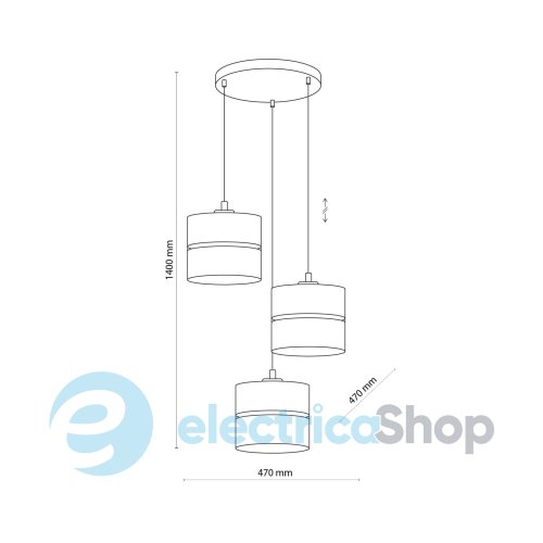 Подвесной светильник TK-Lighting LINOBIANCO 3 6575