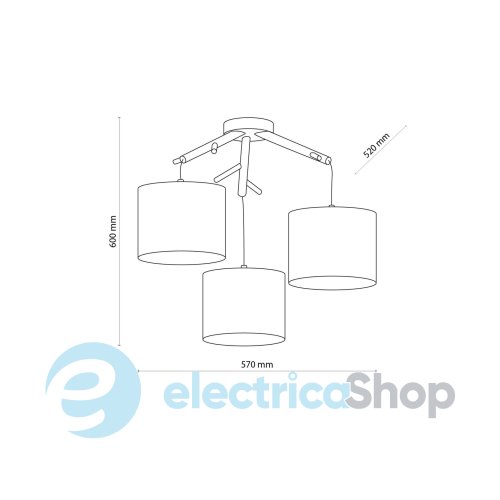 Люстра TK-Lighting 6556 ALBERO LINEN