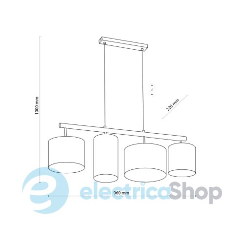 Подвесной светильник TK-Lighting DEVA NATURE 4 6108
