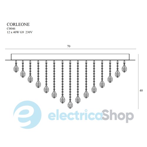 Люстра MAXLIGHT CORLEONE C0046 