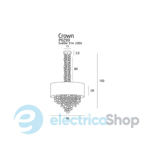 Люстра MAXLIGHT CROWN P0293