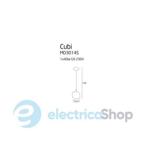 Підвісний світильник MAXLIGHT CUBI MD3014S-1W