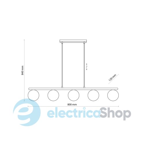 Люстра TK-Lighting 4623 ESTERA WOOD 5