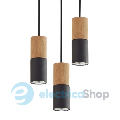 Підвісний світильник TK-Lighting ELIT BLACK WOOD 3 6310