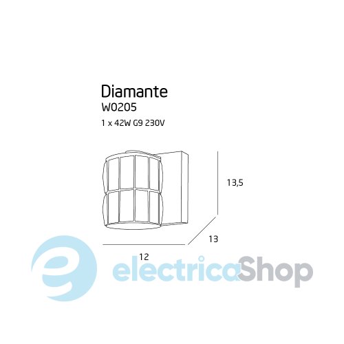 Бра MAXLIGHT DIAMANTE (W0205)