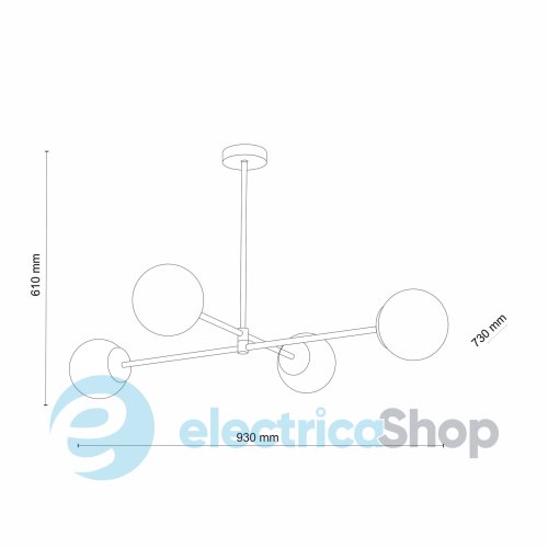 Люстра TK-Lighting 4605 CADIX 4