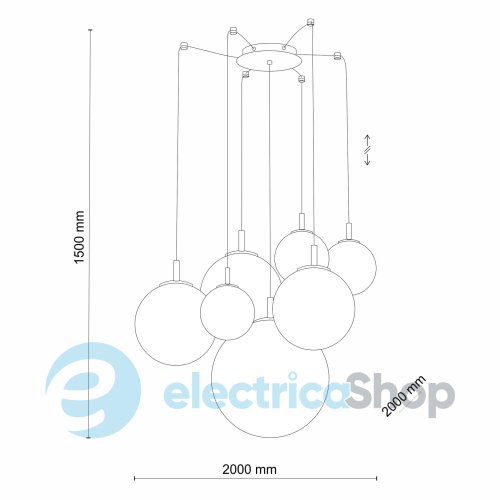 Подвесной светильник TK-Lighting CADIX 7 4608