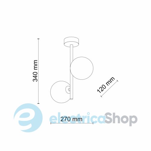Люстра TK-Lighting ESTERA BLACK 2 6706