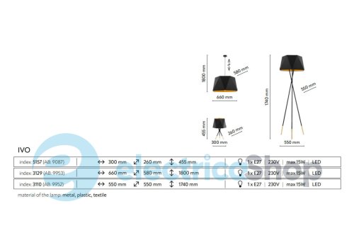 Настольная лампа TK-Lighting IVO 5157