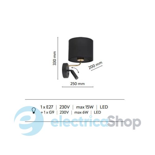 Бра TK-Lighting RICHI WHITE/SILVER 4236