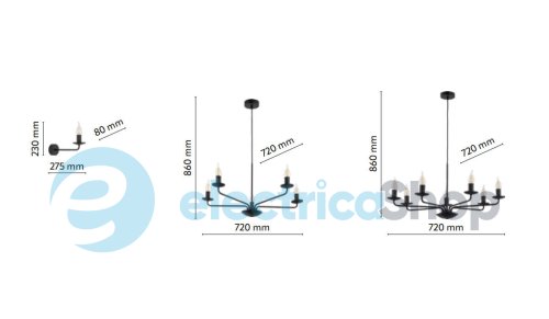 Люстра TK-Lighting 4612 LIMAL 5