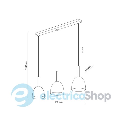 Подвесной светильник TK-Lighting NORD BLACK 3 4871