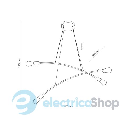 Люстра TK-Lighting HELIX GOLD 5622