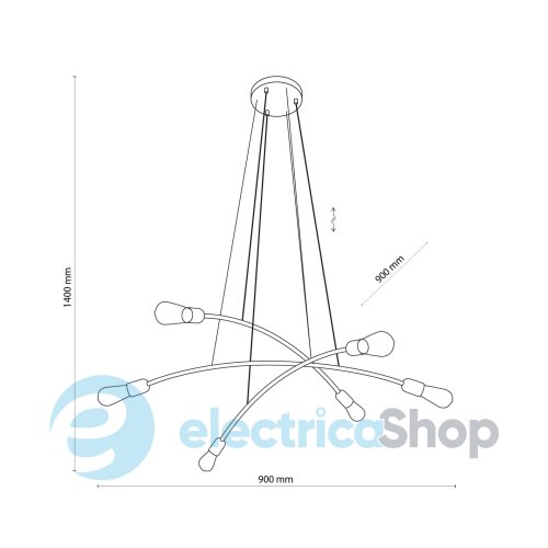 Люстра TK-Lighting 5621 HELIX GOLD