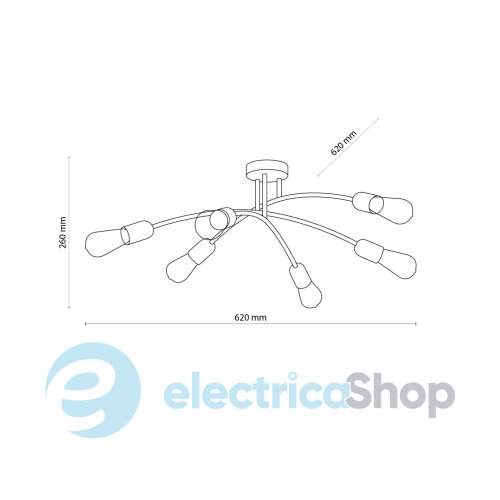 Люстра TK-Lighting HELIX BLACK 4679