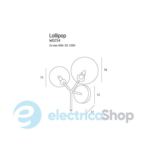 Бра MAXLIGHT LOLLIPOP W0254