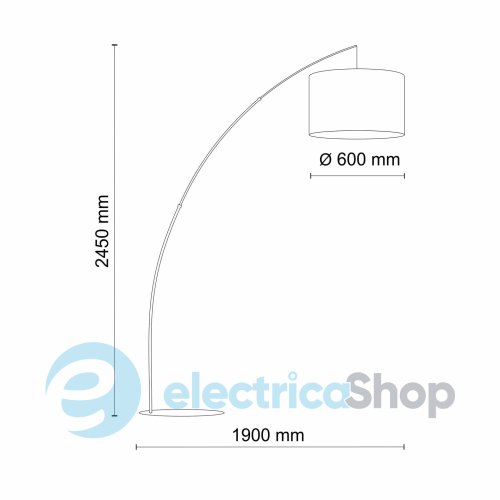 Торшер TK-Lighting 5485 MOBY BLACK