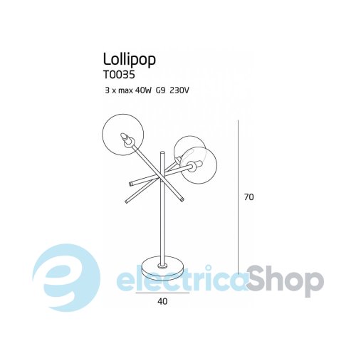 Настільна лампа MAXLIGHT LOLLIPOP T0035