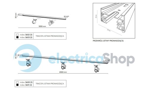 Шина трифазна TK-Lighting TRACER 3602 WHITE 1 метр