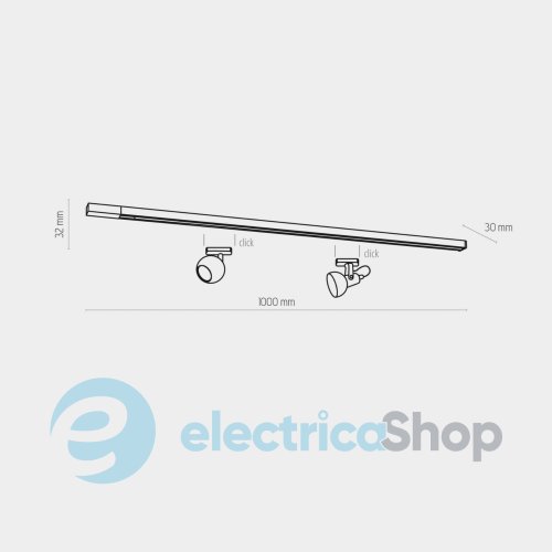 Шина трифазна TK-Lighting TRACER 3602 WHITE 1 метр
