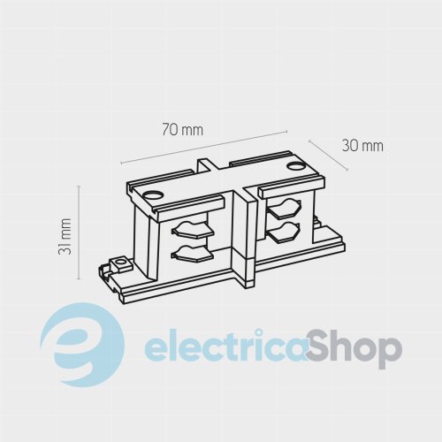 З'єднувач TK-Lighting TRACER CONNECTOR WHITE 3608