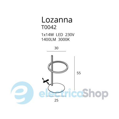 Настольная лампа MAXLIGHT LOZANNA T0042
