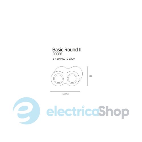 Точковий світильник MAXLIGHT BASIC ROUND C0086
