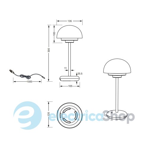 Настольная лампа TRIO ELLIOT R52306132