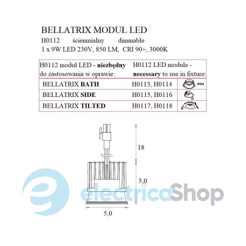 Світловий модуль Maxlight BELLATRIX LED MODULE H0112