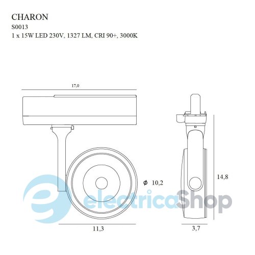 Трековий світильник MAXLIGHT CHARON S0013